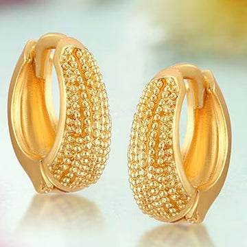 Gold Plated Alloy Hoop Earring