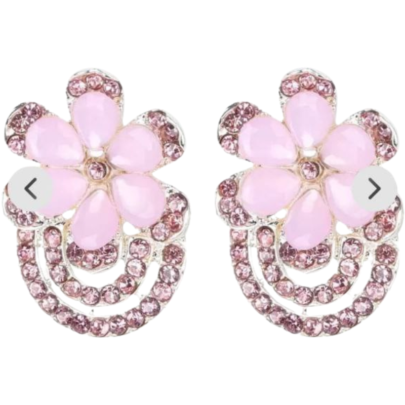 Stud Earrings - Pink